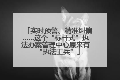 实时预警、精准纠偏……这个“标杆式”执法办案管理中心原来有“执法工兵”