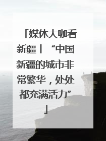 媒体大咖看新疆丨“中国新疆的城市非常繁华，处处都充满活力”