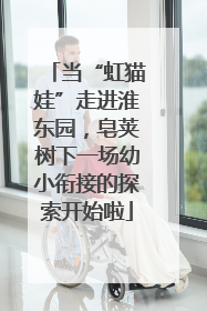当“虹猫娃”走进淮东园，皂荚树下一场幼小衔接的探索开始啦
