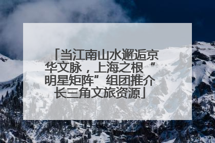 当江南山水邂逅京华文脉，上海之根“明星矩阵”组团推介长三角文旅资源