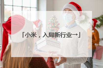 小米，入局新行业→