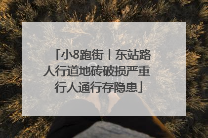 小8跑街丨东站路人行道地砖破损严重 行人通行存隐患