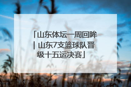 山东体坛一周回眸｜山东7支篮球队晋级十五运决赛