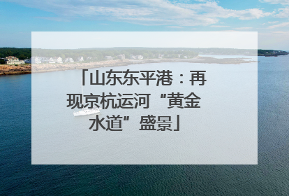 山东东平港：再现京杭运河“黄金水道”盛景