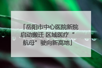 岳阳市中心医院新院启动搬迁 区域医疗“航母”驶向新高地