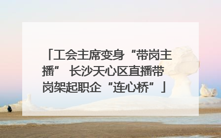 工会主席变身“带岗主播” 长沙天心区直播带岗架起职企“连心桥”