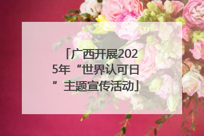 广西开展2025年“世界认可日”主题宣传活动