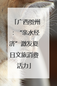 广西贺州：“亲水经济”激发夏日文旅消费活力
