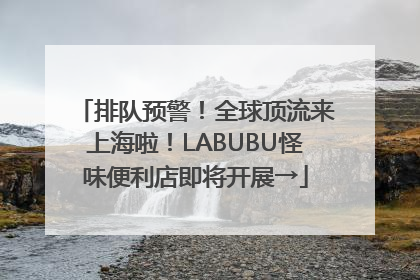 排队预警！全球顶流来上海啦！LABUBU怪味便利店即将开展→