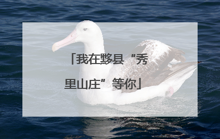 我在黟县“秀里山庄”等你