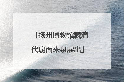扬州博物馆藏清代扇面来泉展出