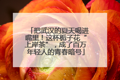 把武汉的夏天喝进嘴里！这杯栀子花“上岸茶”，成了百万年轻人的青春暗号