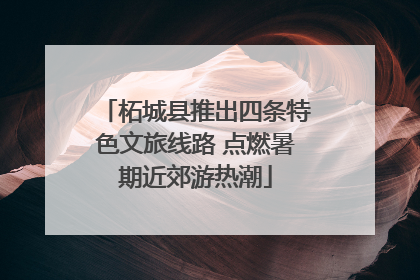 柘城县推出四条特色文旅线路 点燃暑期近郊游热潮