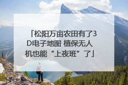 松阳万亩农田有了3D电子地图 植保无人机也能“上夜班”了