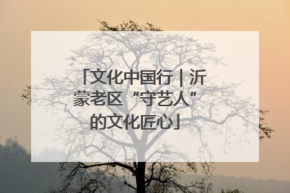 文化中国行｜沂蒙老区“守艺人”的文化匠心