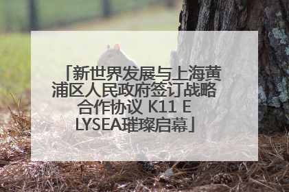 新世界发展与上海黄浦区人民政府签订战略合作协议 K11 ELYSEA璀璨启幕