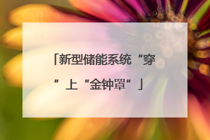 新型储能系统“穿”上“金钟罩”
