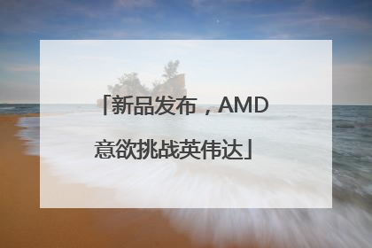 新品发布，AMD意欲挑战英伟达