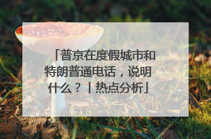 普京在度假城市和特朗普通电话，说明什么？丨热点分析