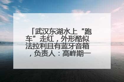 武汉东湖水上“跑车”走红，外形酷似法拉利且有蓝牙音箱，负责人：高峰期一两百人排队