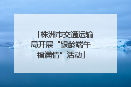 株洲市交通运输局开展“银龄端午福满情”活动