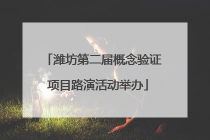 潍坊第二届概念验证项目路演活动举办