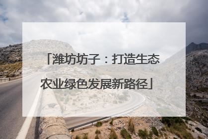 潍坊坊子：打造生态农业绿色发展新路径