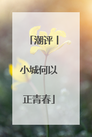 潮评丨小城何以正青春