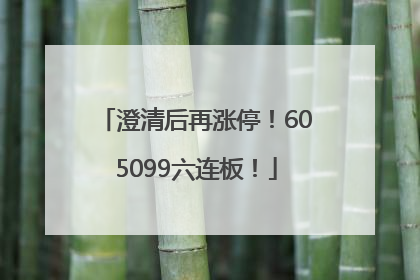 澄清后再涨停！605099六连板！