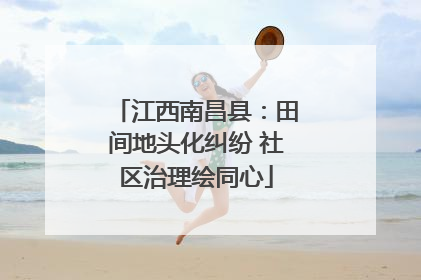 江西南昌县：田间地头化纠纷 社区治理绘同心