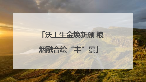 沃土生金焕新颜 粮烟融合绘“丰”景