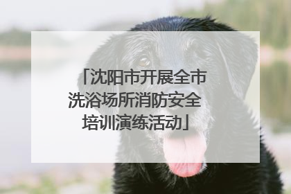 沈阳市开展全市洗浴场所消防安全培训演练活动