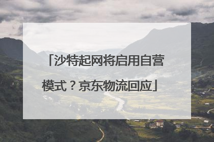 沙特起网将启用自营模式？京东物流回应