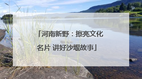河南新野：擦亮文化名片 讲好沙堰故事