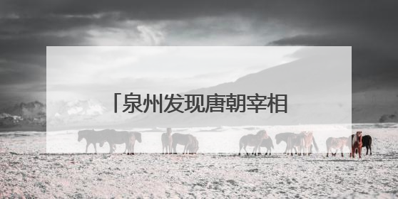 泉州发现唐朝宰相隐居地“活文物”