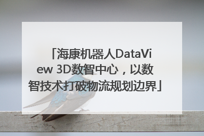 海康机器人DataView 3D数智中心，以数智技术打破物流规划边界