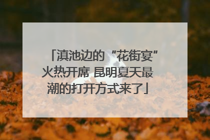 滇池边的“花街宴”火热开席 昆明夏天最潮的打开方式来了