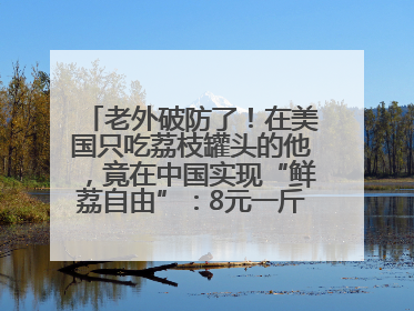 老外破防了！在美国只吃荔枝罐头的他，竟在中国实现“鲜荔自由”：8元一斤敞开吃！