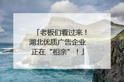 老板们看过来！湖北优质广告企业正在“相亲”！