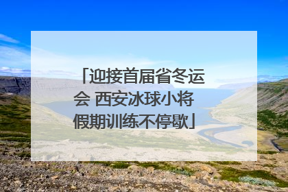 迎接首届省冬运会 西安冰球小将假期训练不停歇