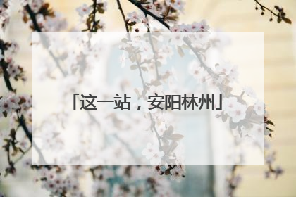 这一站，安阳林州