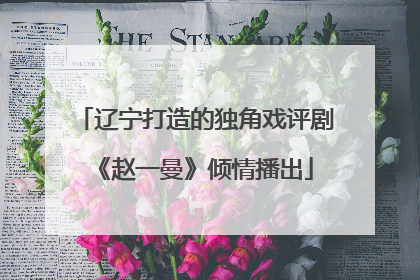 辽宁打造的独角戏评剧《赵一曼》倾情播出