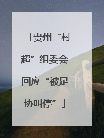 贵州“村超”组委会回应“被足协叫停”