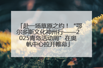 赴一场草原之约！“鄂尔多斯文化神州行——2025青岛活动周”在奥帆中心拉开帷幕