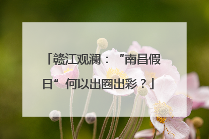 赣江观澜：“南昌假日”何以出圈出彩？