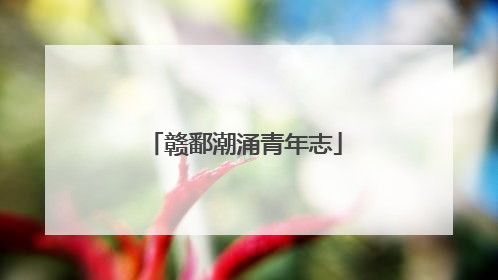 赣鄱潮涌青年志