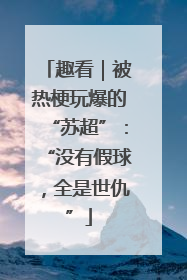 趣看｜被热梗玩爆的“苏超”：“没有假球，全是世仇”