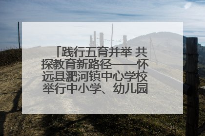 践行五育并举 共探教育新路径——怀远县淝河镇中心学校举行中小学、幼儿园班主任论坛活动