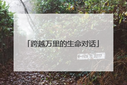 跨越万里的生命对话