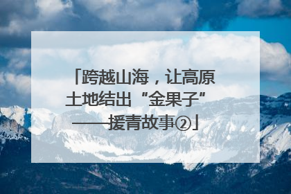 跨越山海，让高原土地结出“金果子”——援青故事②